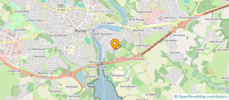localisation de l'entreprise DU BELANO à AURAY