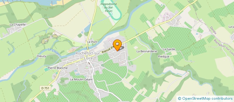 localisation de l'entreprise DU BELLAY  ROCHEFORT-SUR-LOIRE