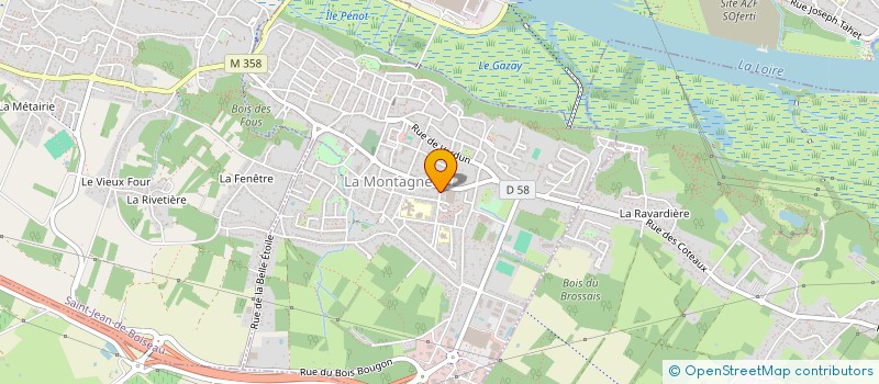 localisation de l'entreprise DU BELLAY  LA MONTAGNE