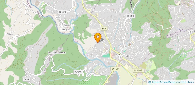 localisation de l'entreprise DU BELLUNY  PEGOMAS