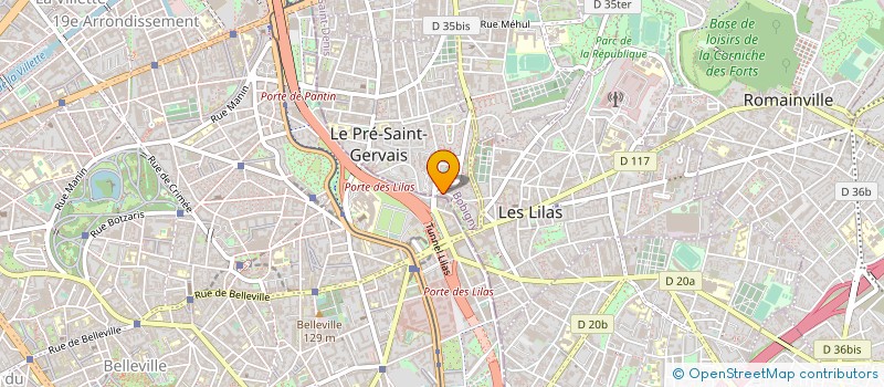 localisation de l'entreprise DU BELVEDERE à LE PRE-SAINT-GERVAIS