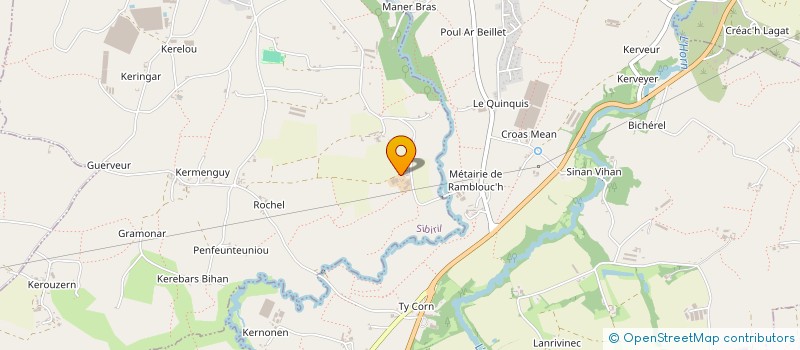 localisation de l'entreprise DU BENON  SIBIRIL