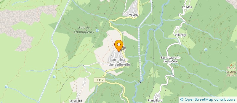 localisation de l'entreprise DU BENTHOS  LES BELLEVILLE