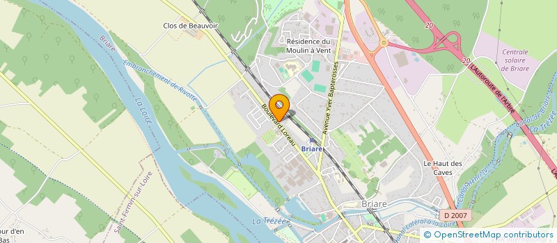 localisation de l'entreprise DU BERRY à BRIARE