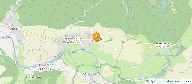 localisation de l'entreprise DU BEULETIN  SAINTE-MARIE-EN-CHANOIS