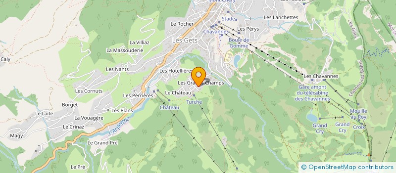 localisation de l'entreprise DU BEURRE DANS LES EPINARDS à LES GETS