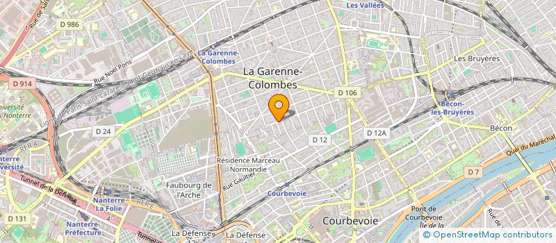 localisation de l'entreprise DU BEURRE DANS LES EPINARDS  LA GARENNE-COLOMBES
