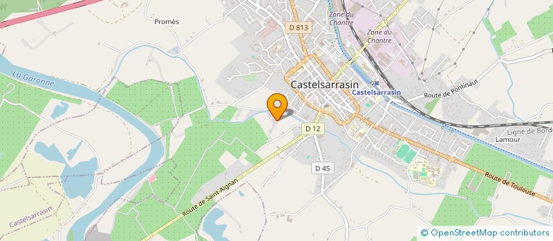 localisation de l'entreprise DU BLANC  CASTELSARRASIN