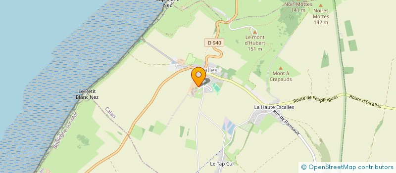 localisation de l'entreprise DU BLANC NEZ  ESCALLES