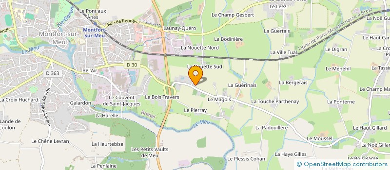 localisation de l'entreprise DU BLE NOIR  BRETEIL