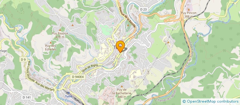 localisation de l'entreprise DU BLEU EN HIVER  TULLE