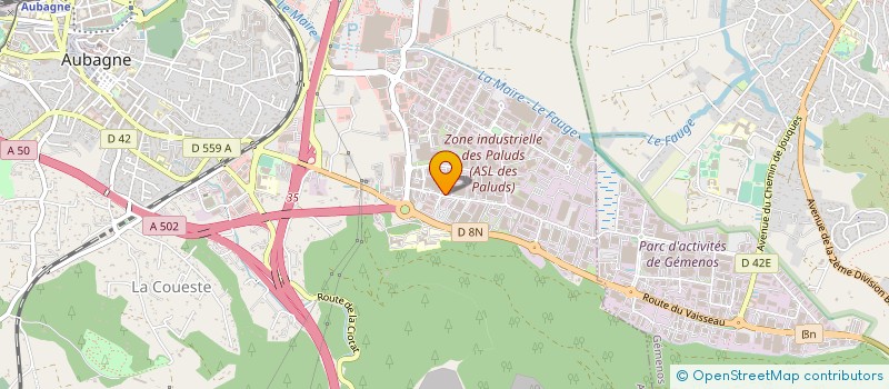 localisation de l'entreprise DU BOIS à AUBAGNE
