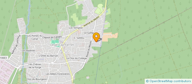 localisation de l'entreprise DU BOIS AUX REVES  LEGE-CAP-FERRET