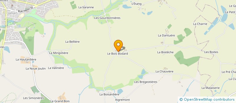 localisation de l'entreprise DU BOIS BODARD à BEAUPREAU-EN-MAUGES
