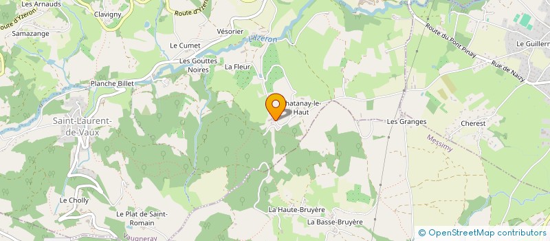 localisation de l'entreprise DU BOIS DE BEL AIR à VAUGNERAY