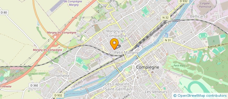 localisation de l'entreprise DU BOIS DE BELVAL  MARGNY-LES-COMPIEGNE