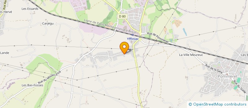 localisation de l'entreprise DU BOIS DE L'ECLUSE  YFFINIAC