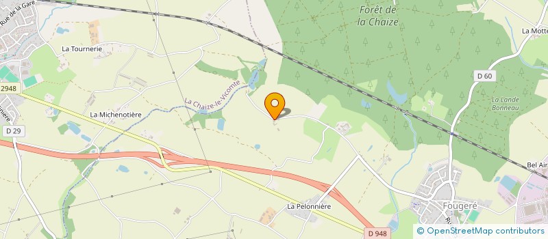 localisation de l'entreprise DU BOIS DE LA CHAIZE  FOUGERE