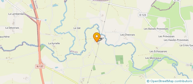 localisation de l'entreprise DU BOIS DE LA CHERE à DERVAL