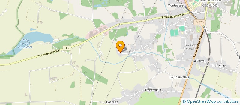 localisation de l'entreprise DU BOIS DE LA TOUCHE à SAINT-GILDAS-DES-BOIS