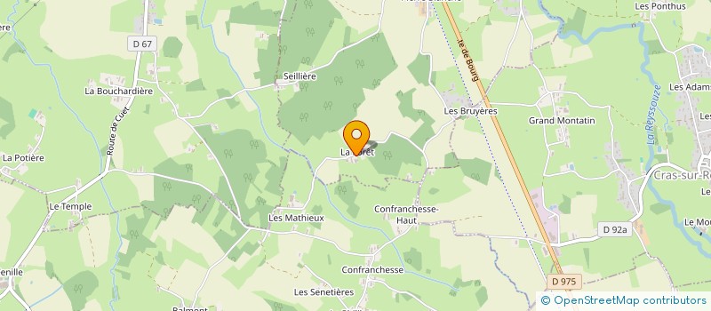 localisation de l'entreprise DU BOIS DE SELLYERE à MALAFRETAZ
