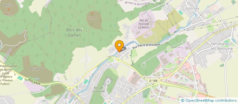 localisation de l'entreprise DU BOIS DES DAMES à BRUAY-LA-BUISSIERE