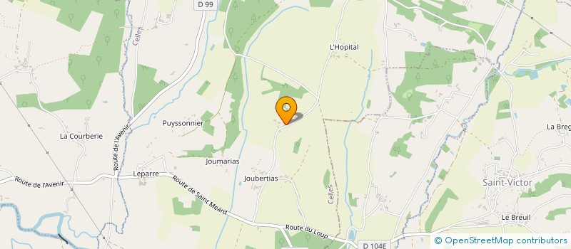 localisation de l'entreprise DU BOIS DU LAC  CELLES