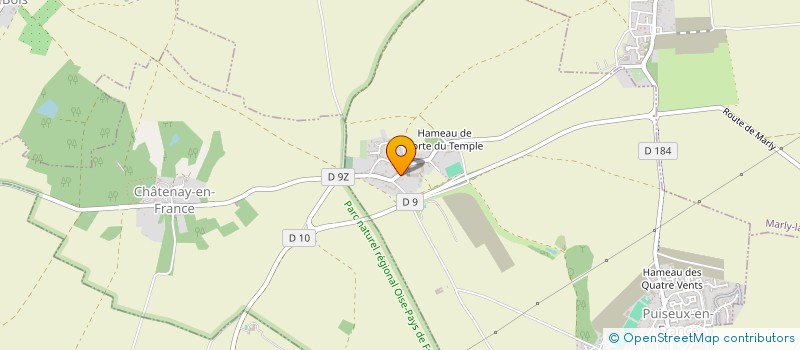 localisation de l'entreprise DU BOIS DU TEMPLE  PUISEUX-EN-FRANCE