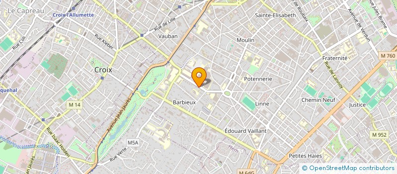 localisation de l'entreprise DU BOIS ET DU SINGE  ROUBAIX