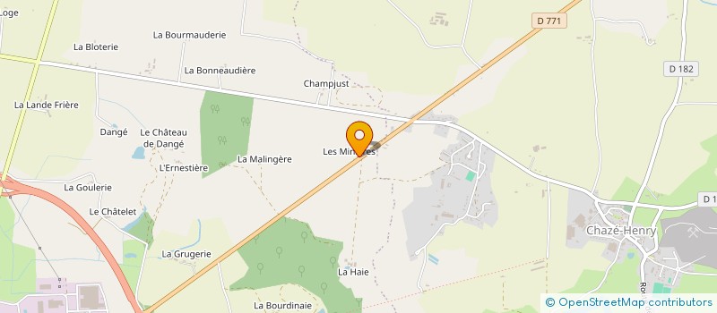 localisation de l'entreprise DU BOIS GASNIER à OMBREE D'ANJOU
