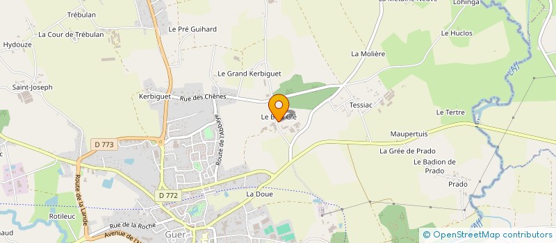 localisation de l'entreprise DU BOIS GLE à GUER
