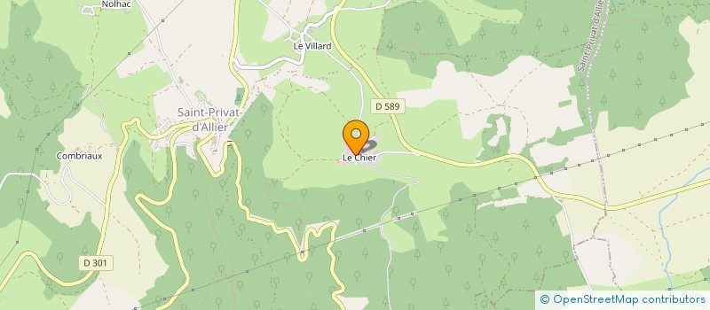 localisation de l'entreprise DU BOIS JOLI  SAINT-PRIVAT-D'ALLIER