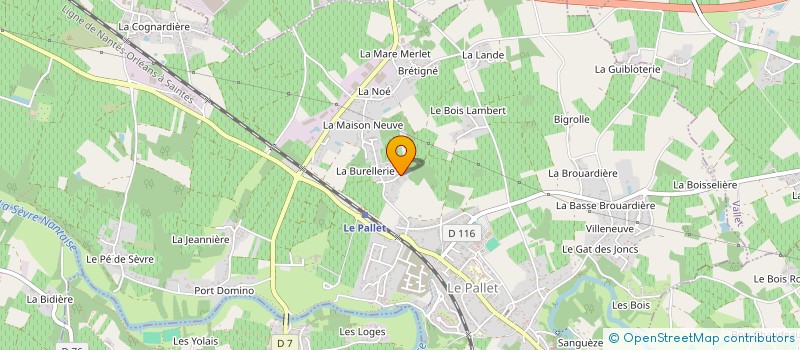 localisation de l'entreprise DU BOIS JOLY  LE PALLET