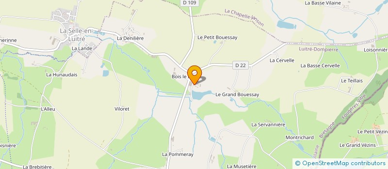 localisation de l'entreprise DU BOIS LA FONTAINE à LUITRE-DOMPIERRE