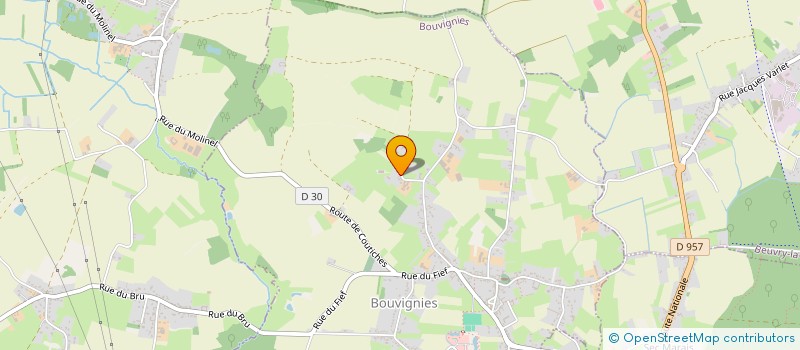 localisation de l'entreprise DU BOIS MARCOTTE  BOUVIGNIES