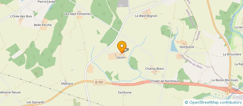 localisation de l'entreprise DU BOIS NOIR  CHAUMES-EN-RETZ