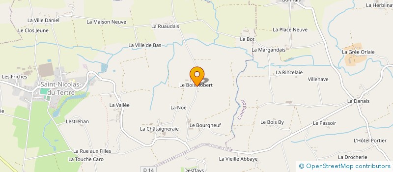 localisation de l'entreprise DU BOIS ROBERT à SAINT-NICOLAS-DU-TERTRE