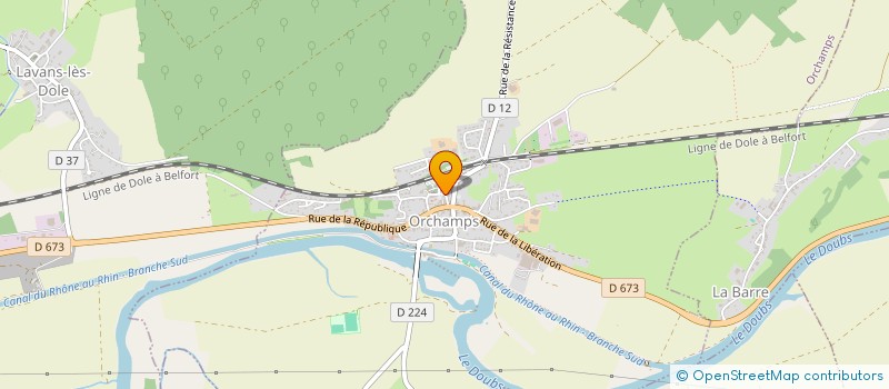 localisation de l'entreprise DU BOIS ROND  FALLETANS