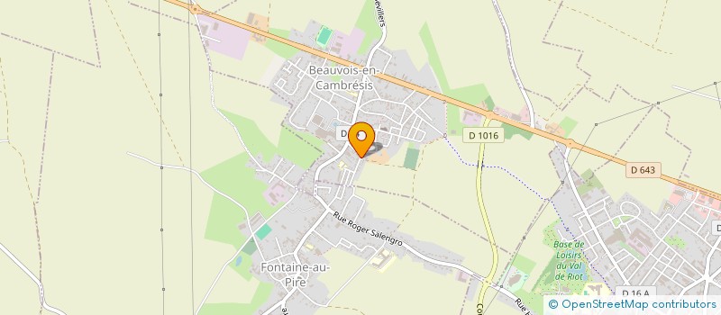 localisation de l'entreprise DU BOIS TINET  BEAUVOIS-EN-CAMBRESIS