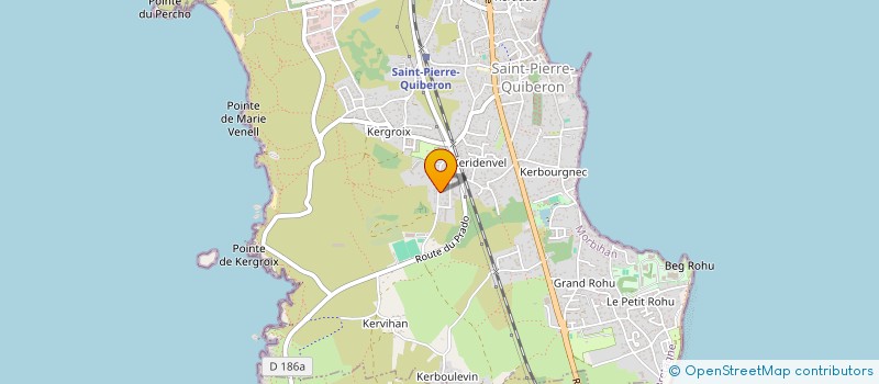 localisation de l'entreprise DU BON PIED à SAINT-PIERRE-QUIBERON
