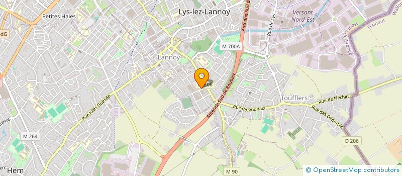 localisation de l'entreprise DU BON POSTE  LYS-LEZ-LANNOY