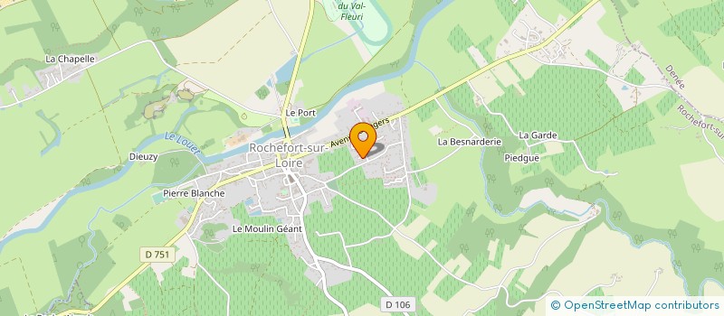 localisation de l'entreprise DU BON REPOS  VAL-DU-LAYON