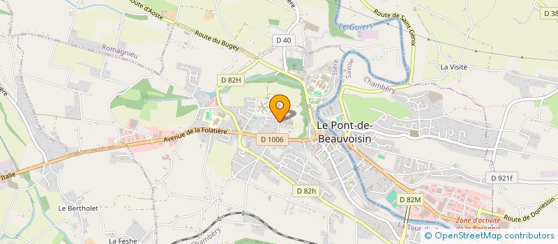 localisation de l'entreprise DU BON SECOURS  LE PONT-DE-BEAUVOISIN