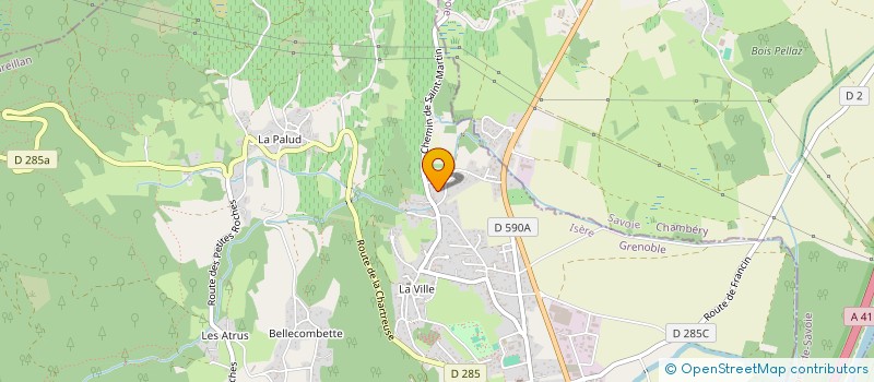 localisation de l'entreprise DU BONHEUR  CHAPAREILLAN