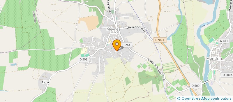 localisation de l'entreprise DU BONHEUR  MEYNES