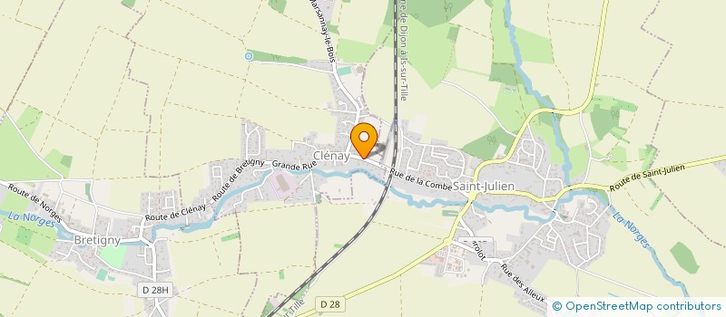 localisation de l'entreprise DU BOQUET  CLENAY