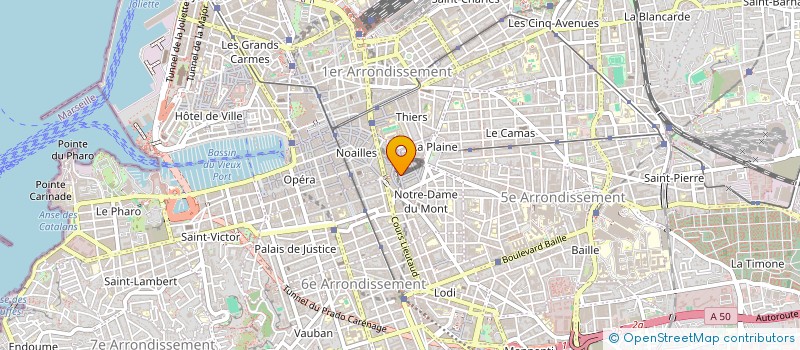 localisation de l'entreprise DU BORD DES ROUTES à MARSEILLE