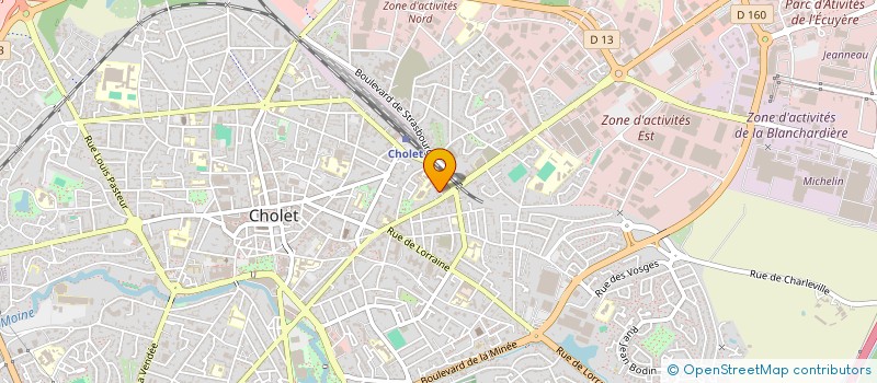 localisation de l'entreprise DU BORDAGE à CHOLET