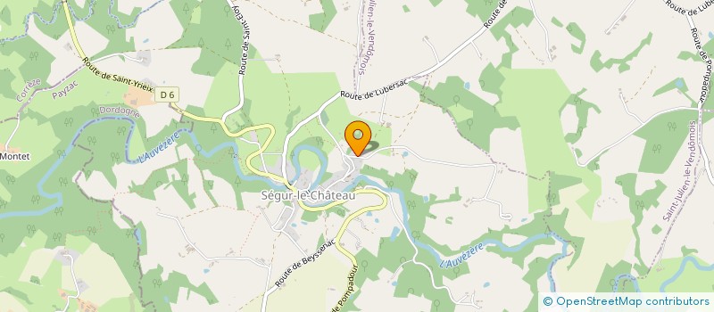 localisation de l'entreprise DU BORDELET  SEGUR-LE-CHATEAU