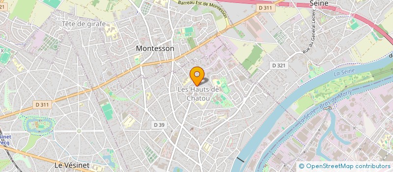 localisation de l'entreprise DU BOSQUIEL  CHATOU